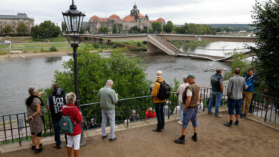 Dresden: Sicherungsarbeiten an Carolabrücke haben begonnen