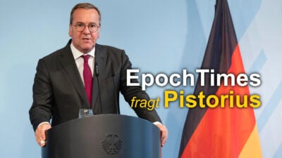 Verteidigungsminister auf Nachfrage der Epoch Times: „Thema Drohnen beschäftigt uns intensiv“