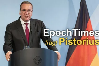Verteidigungsminister auf Nachfrage der Epoch Times: „Thema Drohnen beschäftigt uns intensiv“