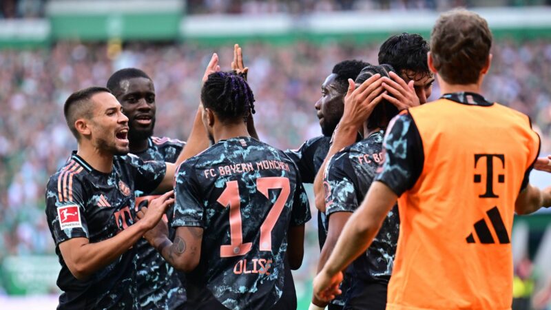 Die Bayern zerlegen den SV Werder.