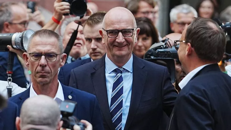 Brandenburgs Ministerpräsident Woidke auf der SPD-Wahlparty