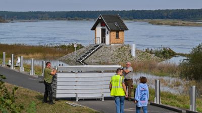 In Ratzdorf ist heute mit Hochwasser-Alarmstufe 4 zu rechnen.