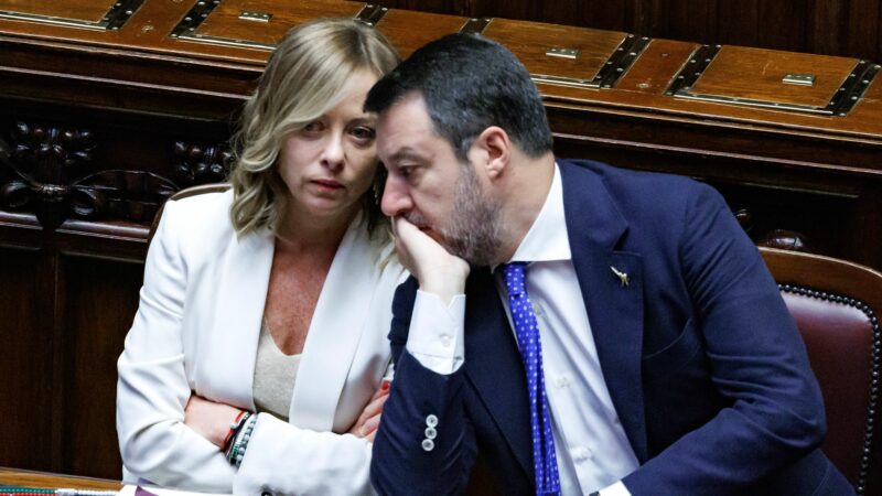 Als Verkehrsminister ist Matteo Salvini einer der zentralen Figuren im Kabinett von Ministerpräsidentin Giorgia Meloni. (Archivbild)