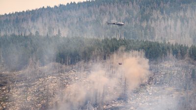 Großbrand am Brocken weitgehend unter Kontrolle – Verdacht auf Brandstiftung