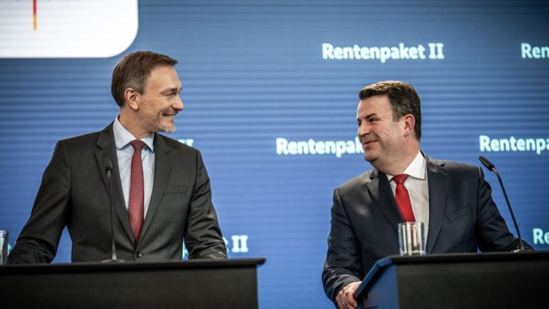 Christian Lindner und Hubertus Heil sind sich in Rentenfragen einig. (Archivbild)