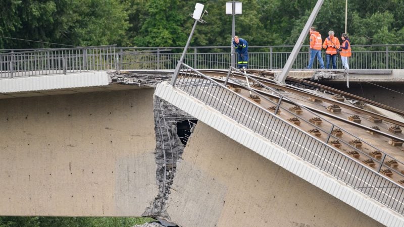 Korrosion war vermutlich verantwortlich für den Einsturz.