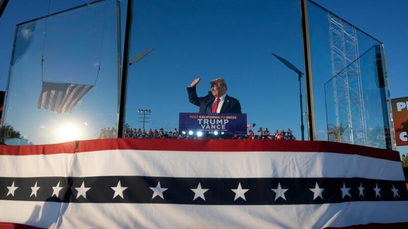 Es ist unklar, was ein bewaffneter Mann bei einer Trump-Kundgebung im Schilde führte.