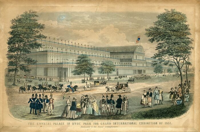 Kristallpalast im Hyde Park im Jahr 1851