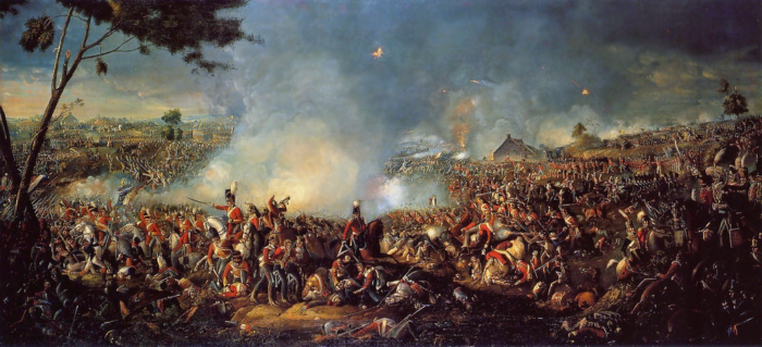 Gemälde der Schlacht von Waterloo