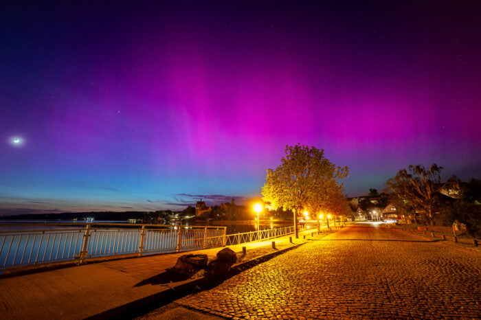 Nordlichter über Seeburg (Sachsen-Anhalt)