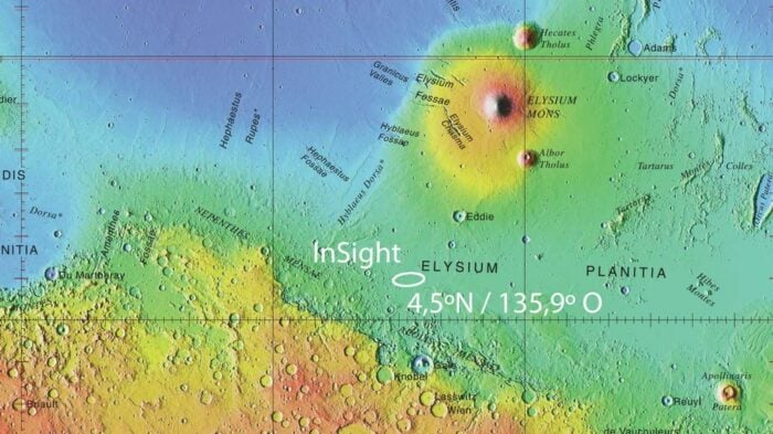 Landestelle der InSight-Mission in Elysium Planitia.