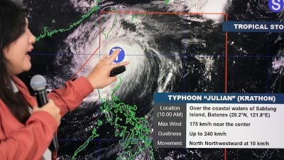 „Winde wie ein Erdbeben“: Supertaifun „Krathon“ tobt in Asien