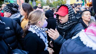 An der propalästinensischen Demo mit dem Titel «Solidarität mit Palästina» nahm auch die schwedische Aktivistin Greta Thunberg teil.