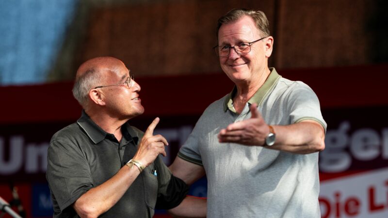 Kandidieren Gregor Gysi und Bodo Ramelow noch mal für den Bundestag? (Archivbild)