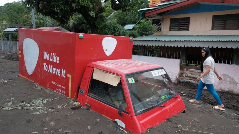 Nachwirkungen vom Tropensturm Trami auf den Philippinen