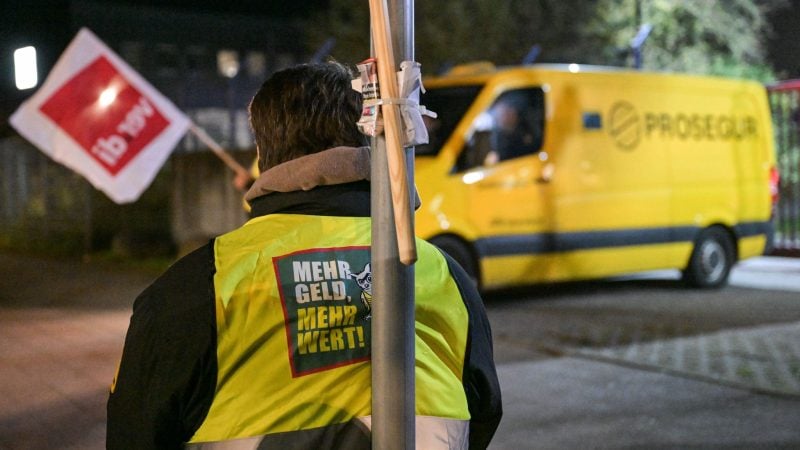 Die Gewerkschaft Verdi ruft Beschäftigte des Geld- und Werttransportes zu ganztägigen Warnstreiks in allen Bundesländern auf.