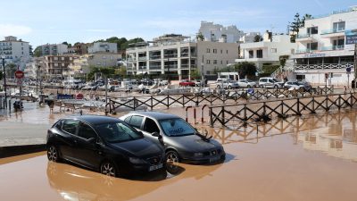 Überschwemmungen im Osten Mallorcas und in Südfrankreich