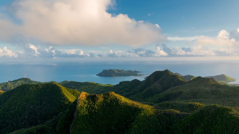 Blick auf die Insel Providence, die zum Archipel von San Andres im Karibischen Meer gehört. In Kolumbien findet seit Montag die Weltnaturkonferenz statt.