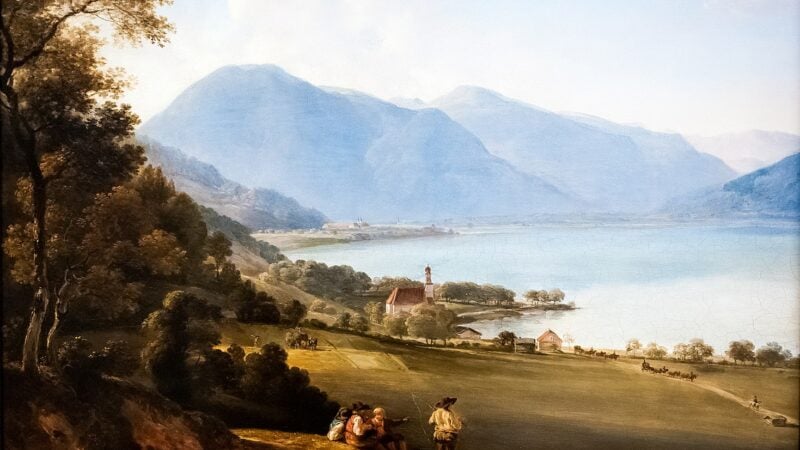 Johann Georg von Dillis, „Der Tegernsee“, 1825.