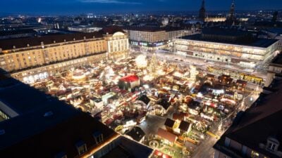 Deutschlands Weihnachtsmärkte ausgebaut zu Festungen der Freude