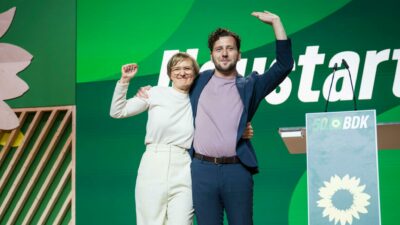 Neues Führungsduo: Franziska Brantner und Felix Banaszak zu Parteichefs gewählt