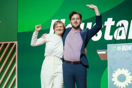 Neues Führungsduo: Franziska Brantner und Felix Banaszak zu Parteichefs gewählt