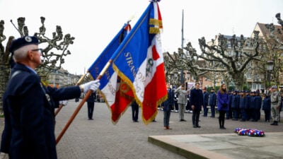 Macron und Rehlinger gedenken Befreiung Straßburgs von Nazi-Herrschaft