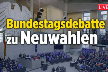 Bundestagsdebatte: „Weg frei für Neuwahlen machen“ [Livestream]