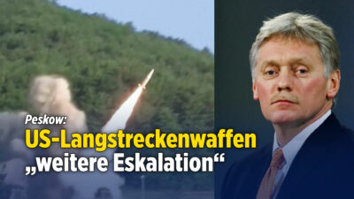 Kreml-Sprecher sieht „neue Runde der Eskalation“ durch US-Langstreckenwaffen für Ukraine