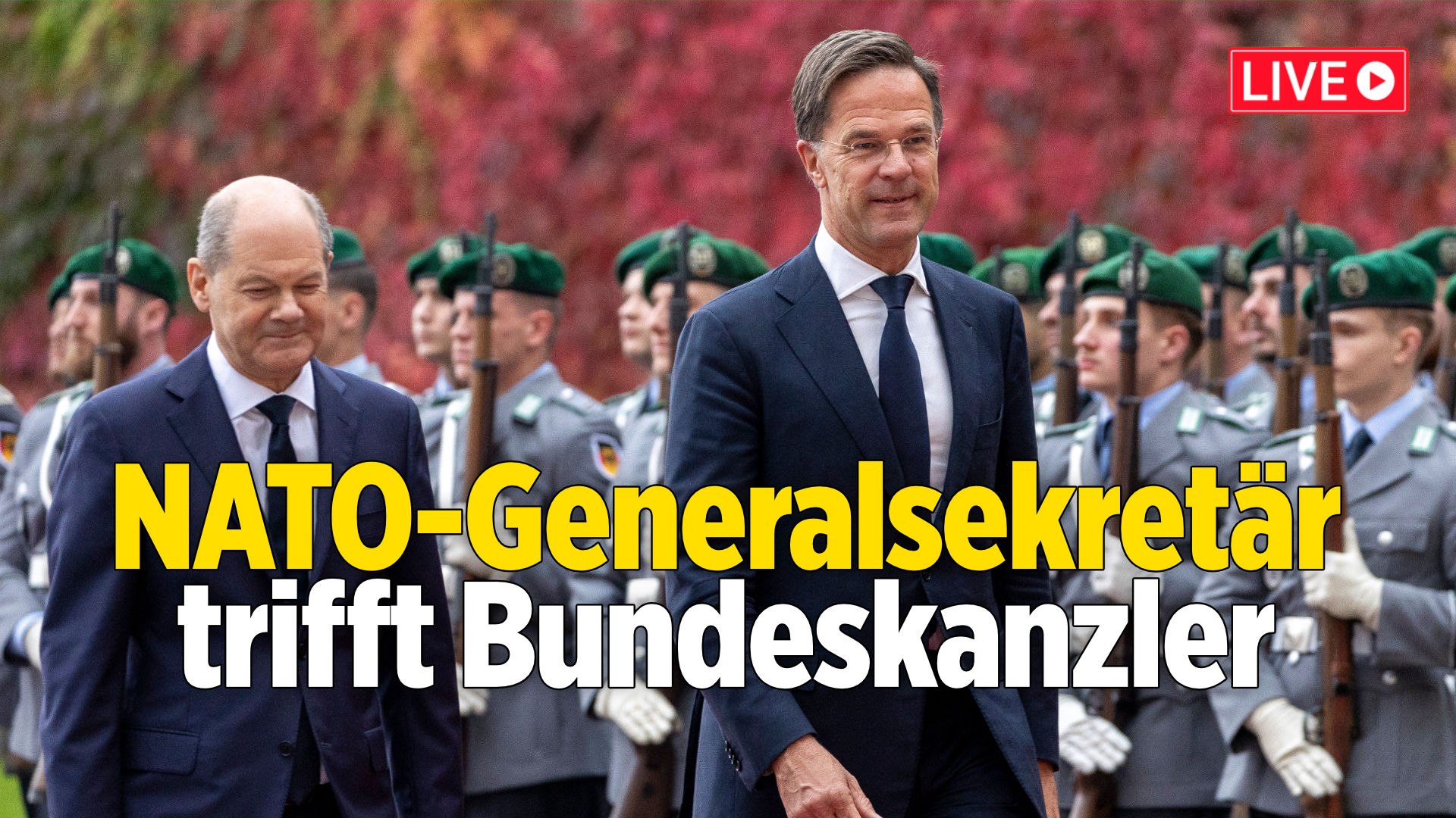 Pressekonferenz des Bundeskanzlers mit NATO-Generalsekretär Mark Rutte