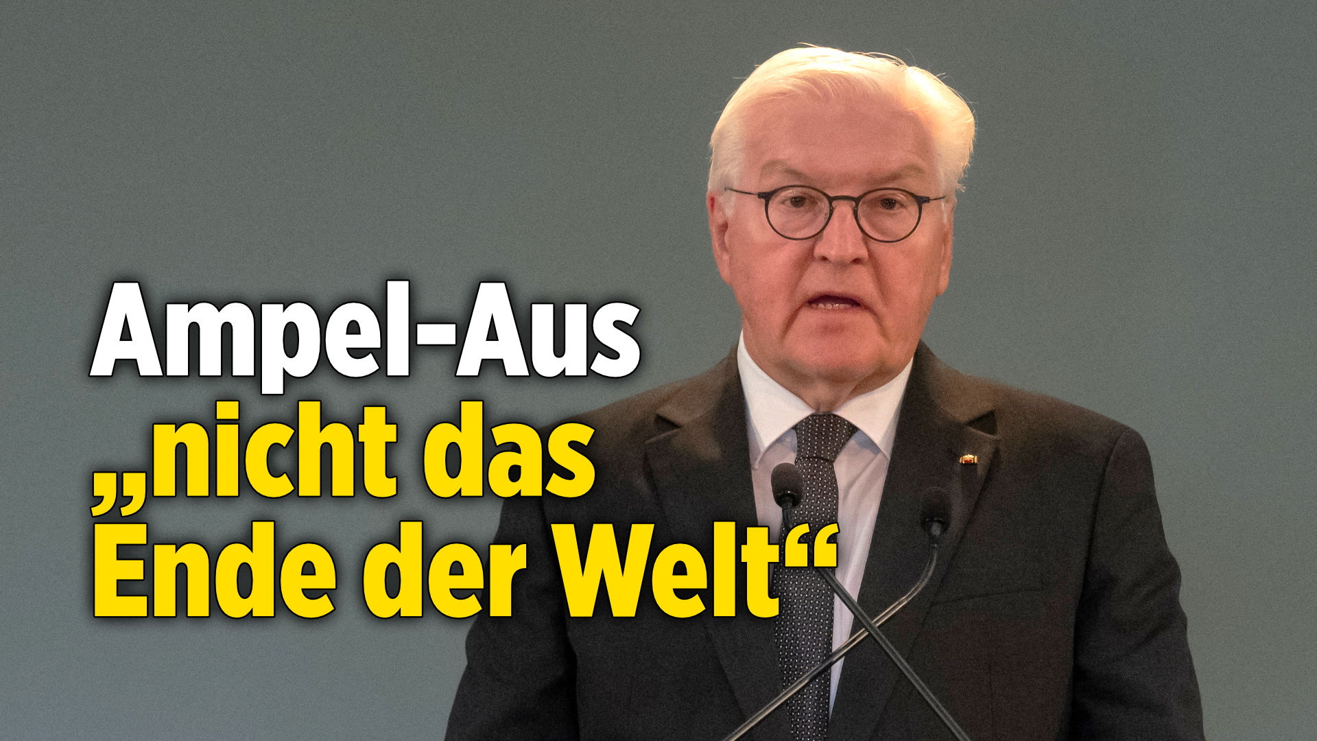 Steinmeier zum Ampel-Aus: „Ende einer Koalition ist nicht das Ende der Welt“