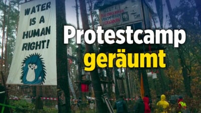 Protestcamp „Tesla stoppen“ in Grünheide wird geräumt