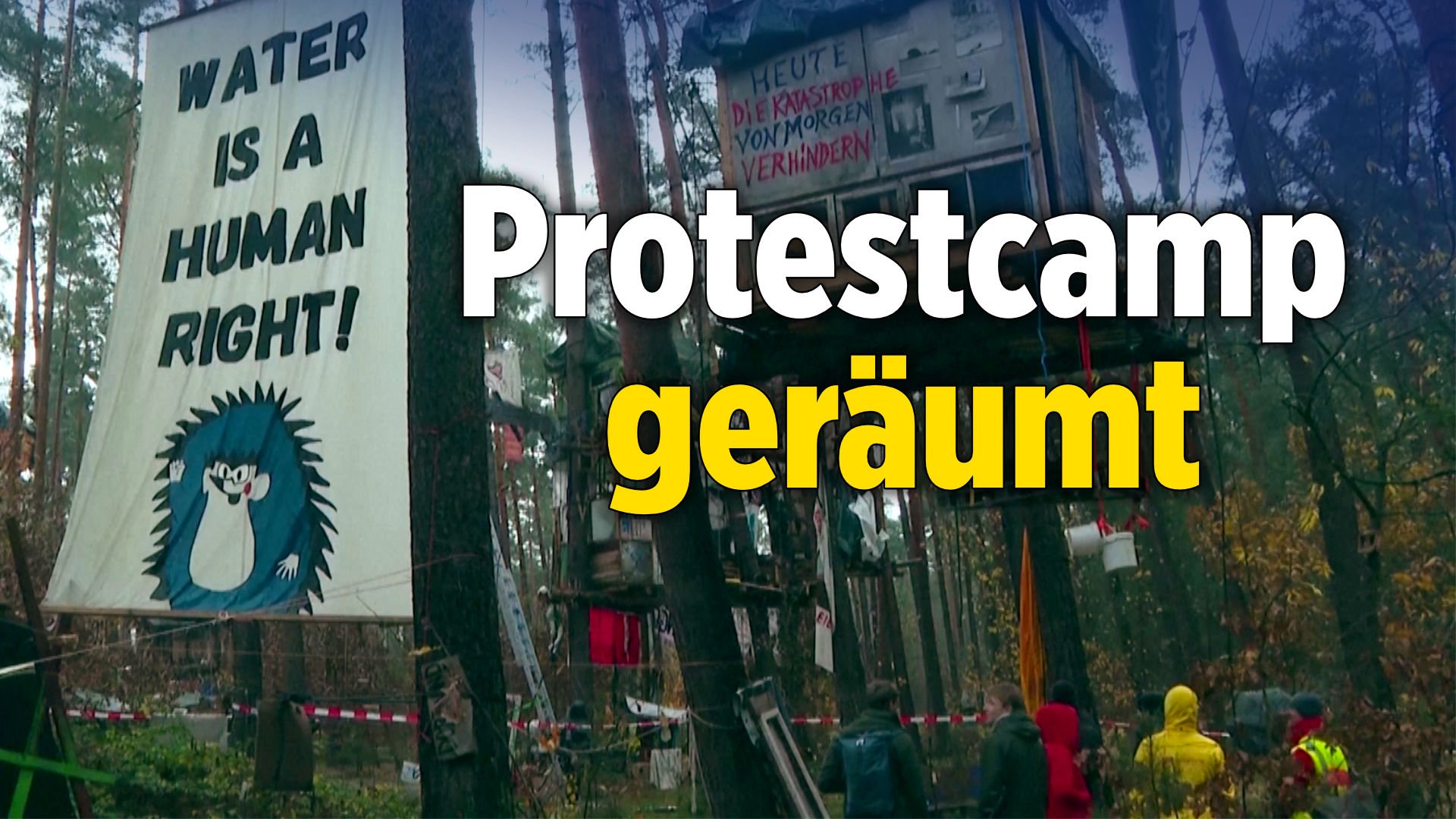 Protestcamp „Tesla stoppen“ in Grünheide wird geräumt