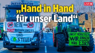 [23.11., Live ab 14 Uhr] Großdemonstration der Bauern: „Hand in Hand für unser Land“