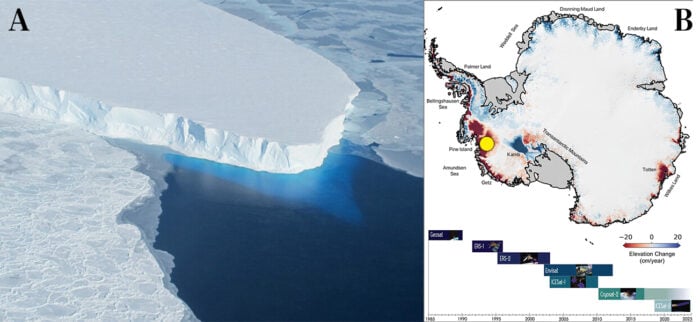 Sollte der Thwaites-Gletscher komplett schmelzen, würde dies zu einem Meeresspiegelanstieg von mehr als einem Meter führen