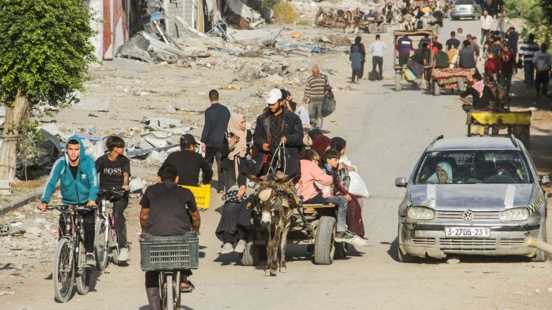 Viele Palästinenser mussten wegen des Krieges fliegen. Israels Art der Kriegsführung steht in der Kritik.