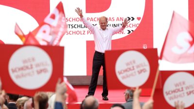 Kanzler Scholz soll die SPD bei der Bundestagswahl wieder zur stärksten Partei machen. (Archivbild)