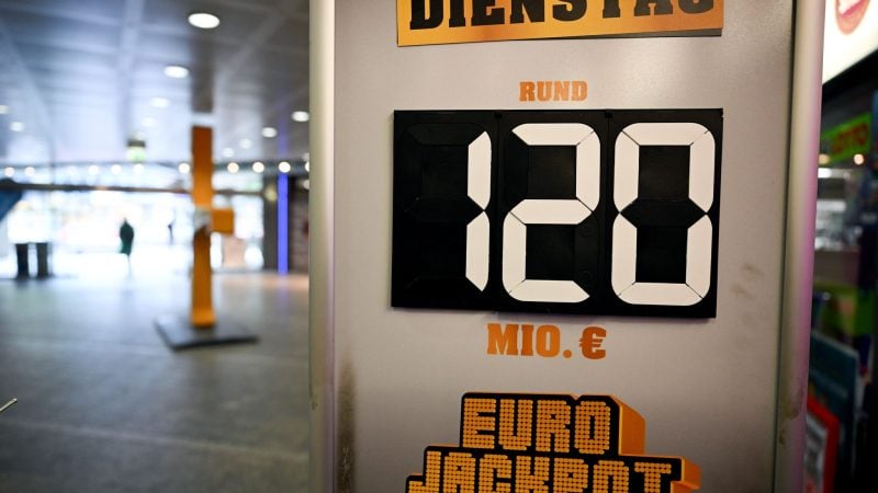 Nächste Chance am Dienstag: Der Höchstgewinn im Eurojackpot liegt bei 120 Millionen Euro. (Symbolbild)