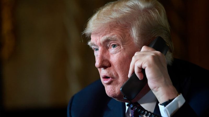 Permanent am Telefon: Der designierte US-Präsident Trump. (Archivbild)