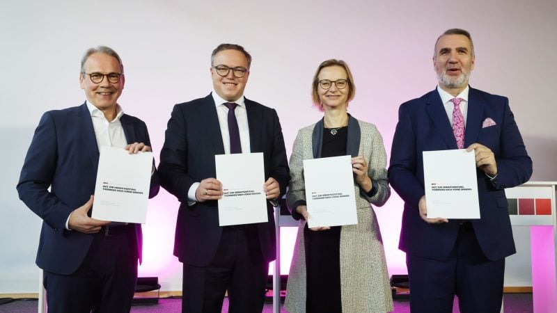 CDU, BSW und SPD haben in Thüringen einen Koalitionsvertrag präsentiert.