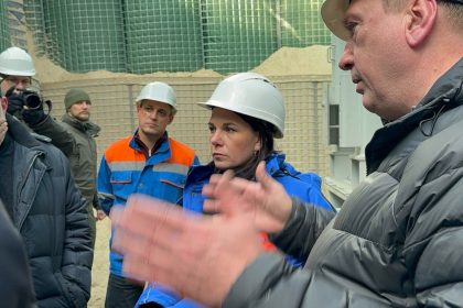 Außenministerin Baerbock ist zum achten Mal in der Ukraine seit Beginn des russischen Angriffskriegs.