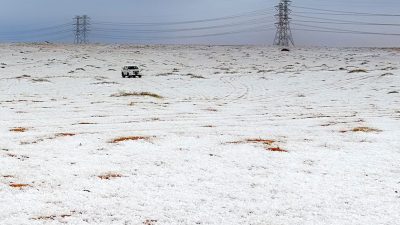 Schnee in der Wüste