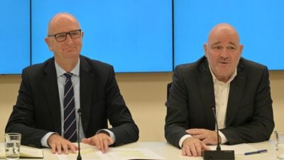 Die SPD von Ministerpräsident Dietmar Woidke und das BSW von Landeschef Robert Crumbach sind sich einig über einen Koalitionsvertrag (Archivbild).