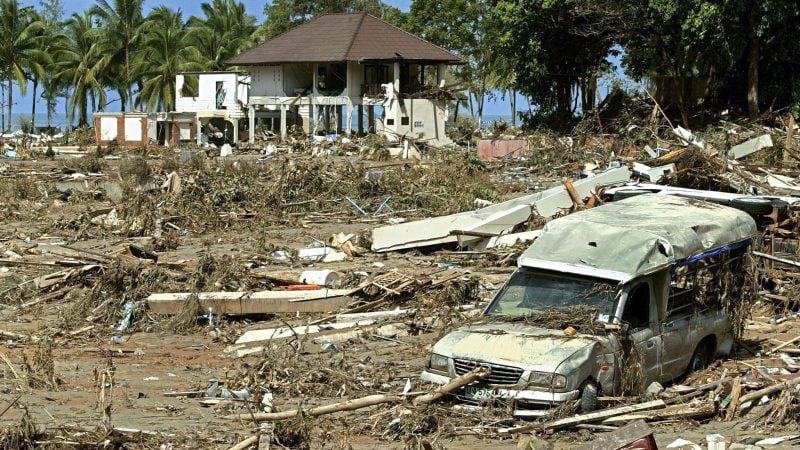 Die Zerstörungen durch den Tsunami waren gewaltig - auch in der beliebten Urlaubsregion Khao Lak in Thailand. (Archivbild)