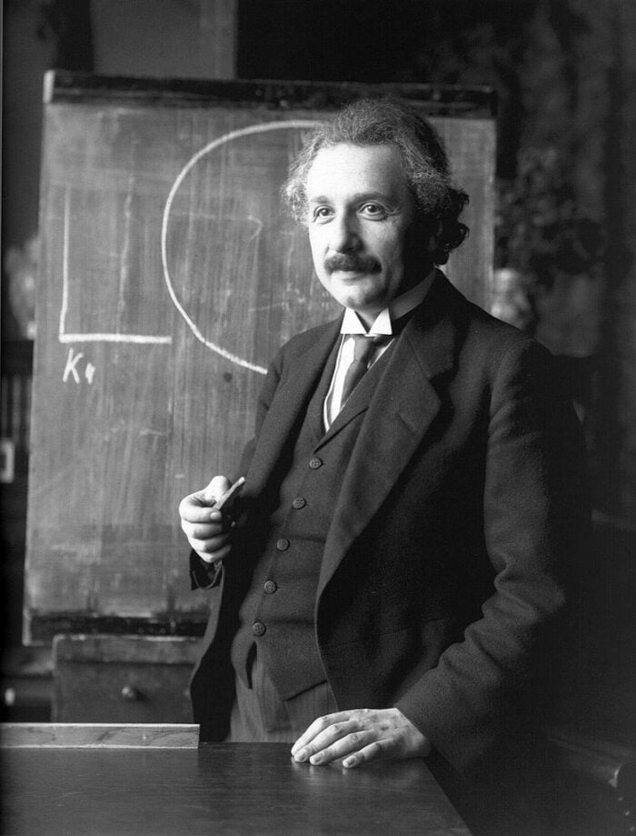 Albert Einstein um 1921 in Wien