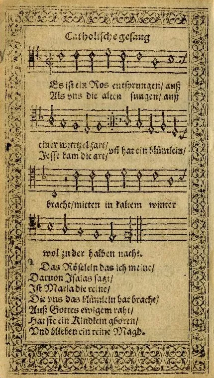 Weihnachtslieder wie „Es ist ein Ros entsprungen“