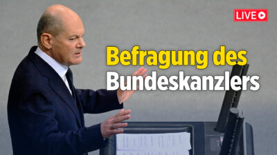 [Live] Bundeskanzler Olaf Scholz stellt sich den Fragen der Abgeordneten