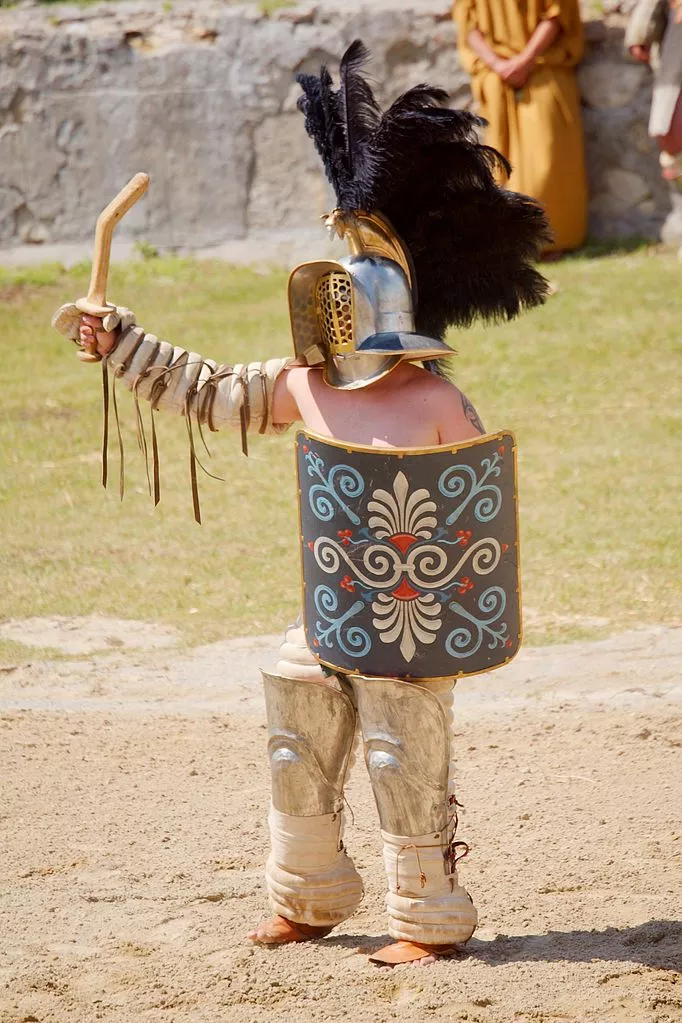 Verschiedene Typen von Gladiatoren: der Thraex