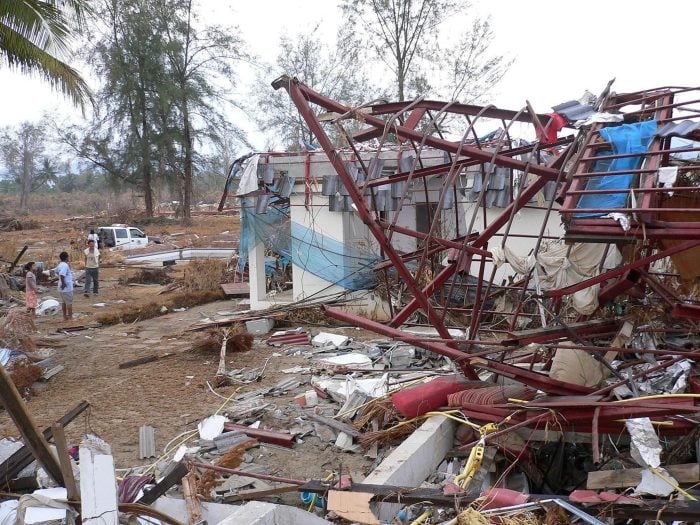 Nach dem Tsunami ist vom Haus von Frank «Franky» Wetzig in Khao Lak so gut wie nichts mehr übrig. (Archivbild)