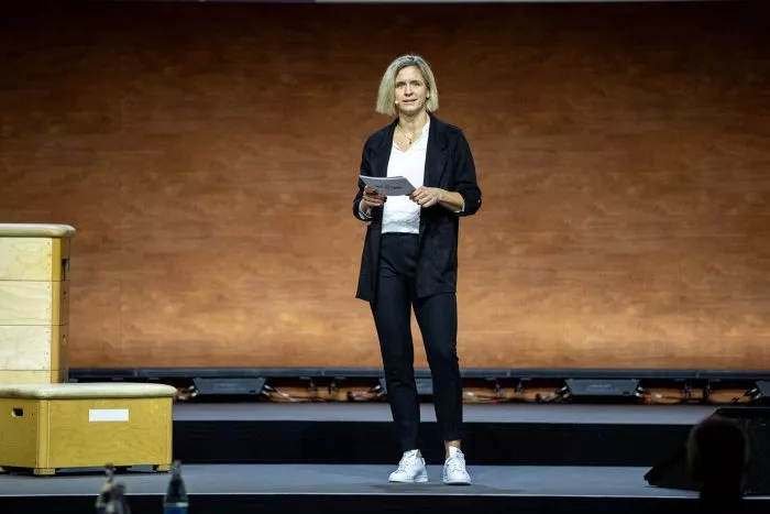 Laura Ludwig warb mit einer emotionalen Rede für das Großereignis.